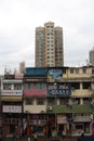 Old classic building Tong lau in Hong Kong